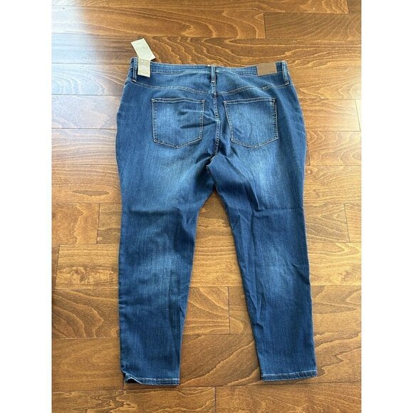 MADEWELL Women's Curvy High Rise Skinny Jeans Plus 37 PETITE Medium Wash NWT - Picture 10 of 10